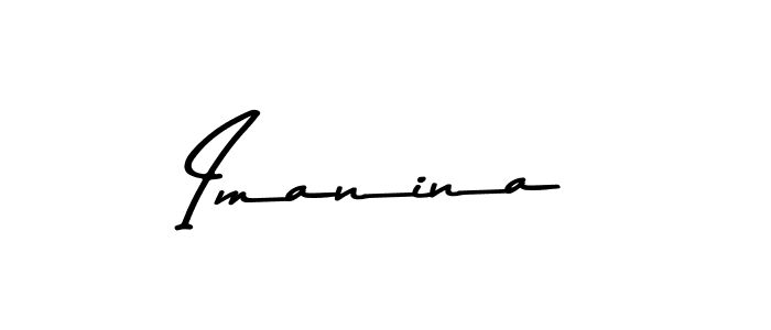 Imanina stylish signature style. Best Handwritten Sign (Asem Kandis PERSONAL USE) for my name. Handwritten Signature Collection Ideas for my name Imanina. Imanina signature style 9 images and pictures png