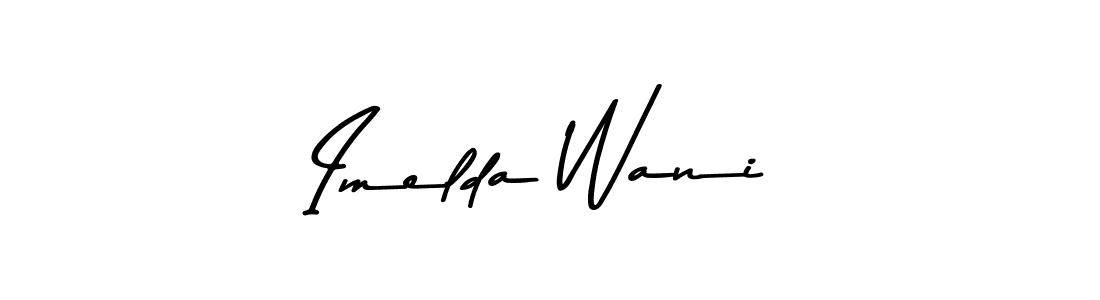 You can use this online signature creator to create a handwritten signature for the name Imelda Wani. This is the best online autograph maker. Imelda Wani signature style 9 images and pictures png