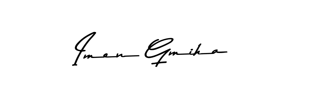 Also You can easily find your signature by using the search form. We will create Imen Gmiha name handwritten signature images for you free of cost using Asem Kandis PERSONAL USE sign style. Imen Gmiha signature style 9 images and pictures png