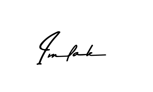 Use a signature maker to create a handwritten signature online. With this signature software, you can design (Asem Kandis PERSONAL USE) your own signature for name Imlak. Imlak signature style 9 images and pictures png