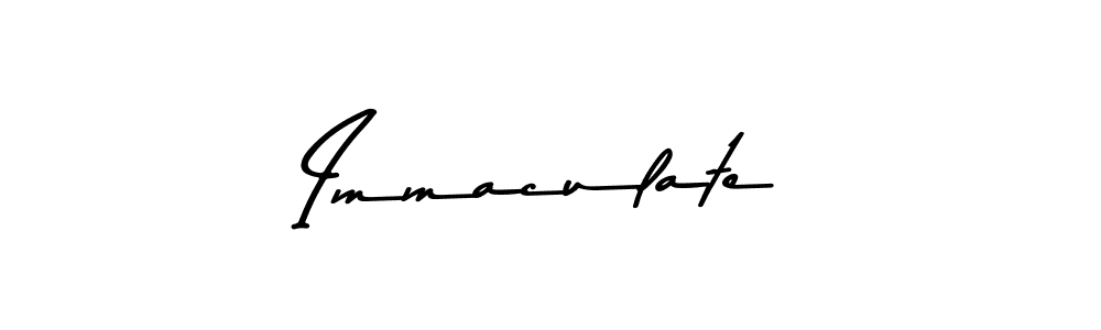 Use a signature maker to create a handwritten signature online. With this signature software, you can design (Asem Kandis PERSONAL USE) your own signature for name Immaculate. Immaculate signature style 9 images and pictures png