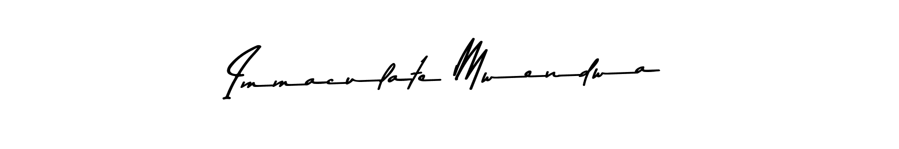 Create a beautiful signature design for name Immaculate Mwendwa. With this signature (Asem Kandis PERSONAL USE) fonts, you can make a handwritten signature for free. Immaculate Mwendwa signature style 9 images and pictures png