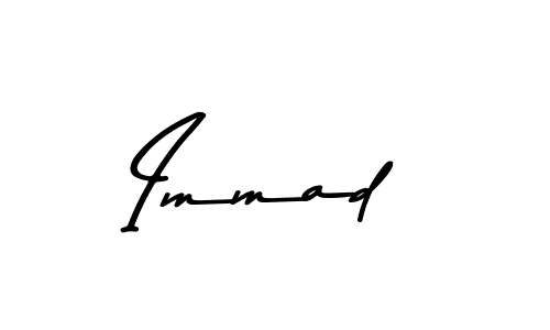 The best way (Asem Kandis PERSONAL USE) to make a short signature is to pick only two or three words in your name. The name Immad include a total of six letters. For converting this name. Immad signature style 9 images and pictures png