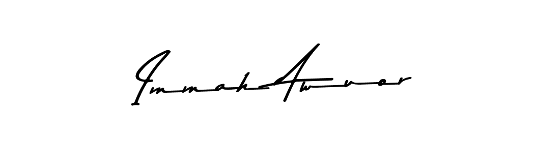 You should practise on your own different ways (Asem Kandis PERSONAL USE) to write your name (Immah Awuor) in signature. don't let someone else do it for you. Immah Awuor signature style 9 images and pictures png