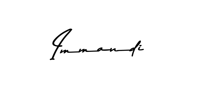 You should practise on your own different ways (Asem Kandis PERSONAL USE) to write your name (Immandi) in signature. don't let someone else do it for you. Immandi signature style 9 images and pictures png