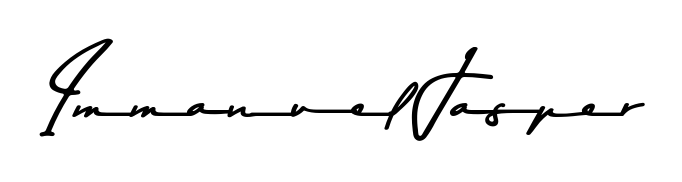 Designed for modern professionals: Immanuel Jasper name signature crafted with Asem Kandis PERSONAL USE script. Ready for digital PDF workflows. Immanuel Jasper signature style 9 images and pictures png
