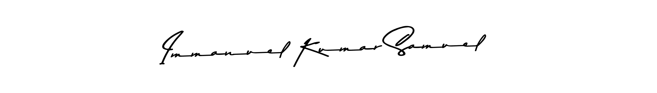 This is the best signature style for the Immanuel Kumar Samuel name. Also you like these signature font (Asem Kandis PERSONAL USE). Mix name signature. Immanuel Kumar Samuel signature style 9 images and pictures png