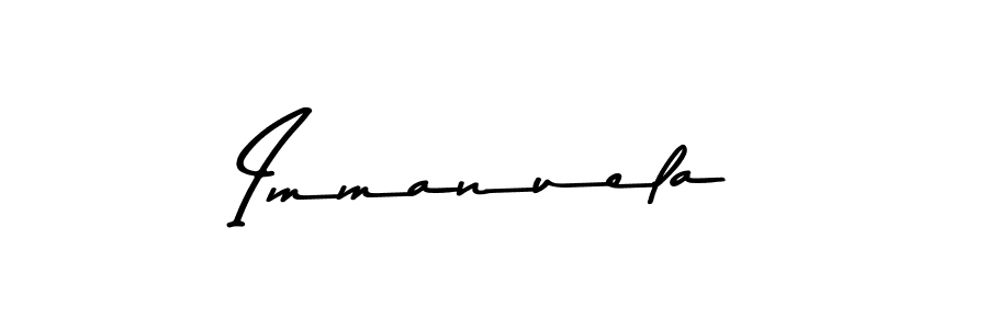 Design your own signature with our free online signature maker. With this signature software, you can create a handwritten (Asem Kandis PERSONAL USE) signature for name Immanuela. Immanuela signature style 9 images and pictures png