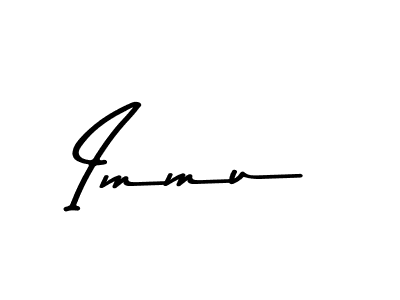 You should practise on your own different ways (Asem Kandis PERSONAL USE) to write your name (Immu) in signature. don't let someone else do it for you. Immu signature style 9 images and pictures png