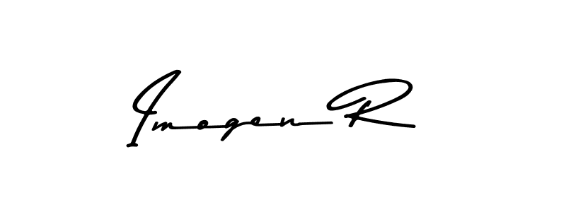 The best way (Asem Kandis PERSONAL USE) to make a short signature is to pick only two or three words in your name. The name Imogen R include a total of six letters. For converting this name. Imogen R signature style 9 images and pictures png