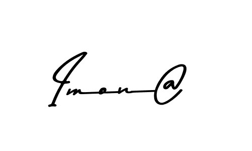You should practise on your own different ways (Asem Kandis PERSONAL USE) to write your name (Imon@) in signature. don't let someone else do it for you. Imon@ signature style 9 images and pictures png