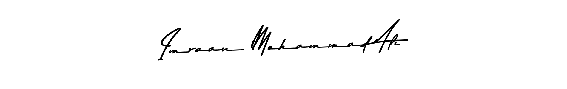 Asem Kandis PERSONAL USE is a professional signature style that is perfect for those who want to add a touch of class to their signature. It is also a great choice for those who want to make their signature more unique. Get Imraan Mohammad Ali name to fancy signature for free. Imraan Mohammad Ali signature style 9 images and pictures png