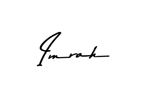 Make a beautiful signature design for name Imrah. With this signature (Asem Kandis PERSONAL USE) style, you can create a handwritten signature for free. Imrah signature style 9 images and pictures png