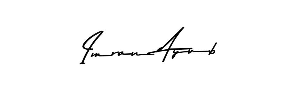 Make a beautiful signature design for name Imran Ayub. With this signature (Asem Kandis PERSONAL USE) style, you can create a handwritten signature for free. Imran Ayub signature style 9 images and pictures png