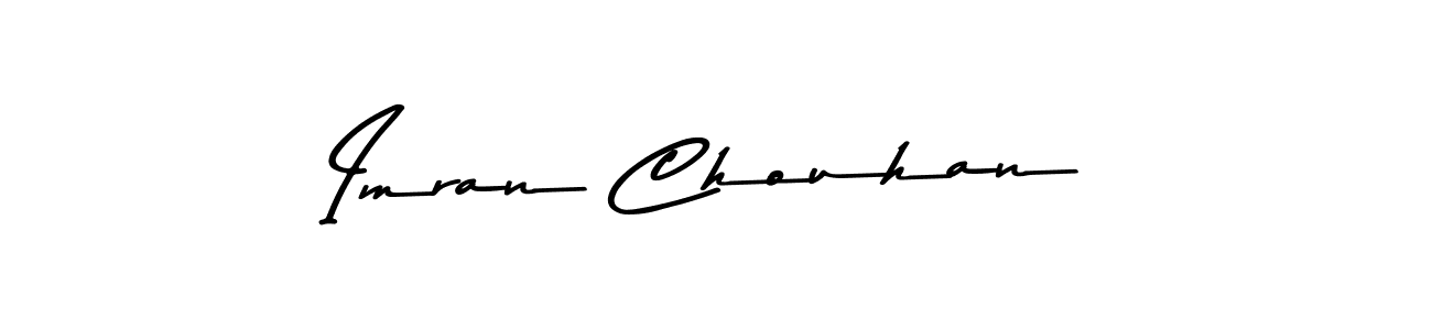 How to make Imran Chouhan name signature. Use Asem Kandis PERSONAL USE style for creating short signs online. This is the latest handwritten sign. Imran Chouhan signature style 9 images and pictures png