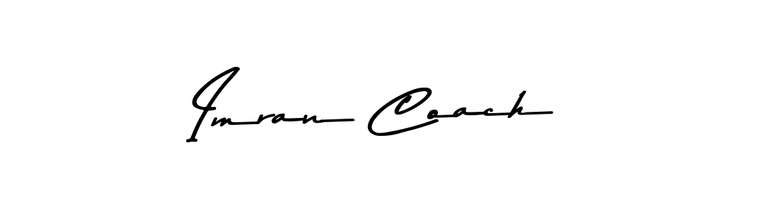 Design your own signature with our free online signature maker. With this signature software, you can create a handwritten (Asem Kandis PERSONAL USE) signature for name Imran Coach. Imran Coach signature style 9 images and pictures png