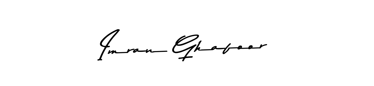 Make a beautiful signature design for name Imran Ghafoor. With this signature (Asem Kandis PERSONAL USE) style, you can create a handwritten signature for free. Imran Ghafoor signature style 9 images and pictures png