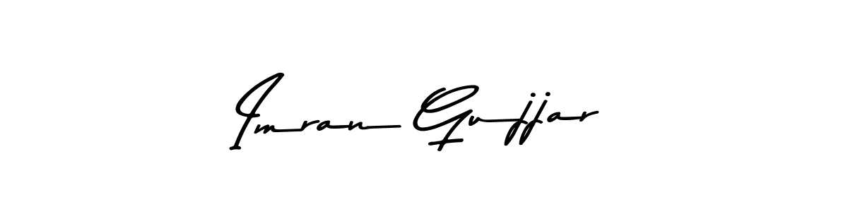 Design your own signature with our free online signature maker. With this signature software, you can create a handwritten (Asem Kandis PERSONAL USE) signature for name Imran Gujjar. Imran Gujjar signature style 9 images and pictures png