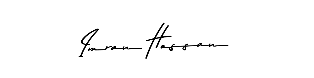 Design your own signature with our free online signature maker. With this signature software, you can create a handwritten (Asem Kandis PERSONAL USE) signature for name Imran Hossan. Imran Hossan signature style 9 images and pictures png
