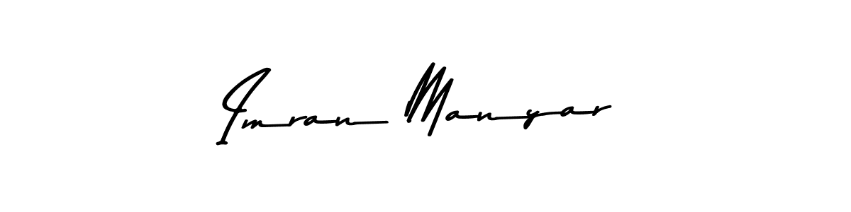 Make a beautiful signature design for name Imran Manyar. With this signature (Asem Kandis PERSONAL USE) style, you can create a handwritten signature for free. Imran Manyar signature style 9 images and pictures png