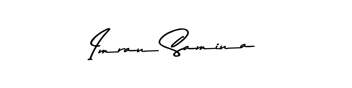 Make a beautiful signature design for name Imran Samina. With this signature (Asem Kandis PERSONAL USE) style, you can create a handwritten signature for free. Imran Samina signature style 9 images and pictures png