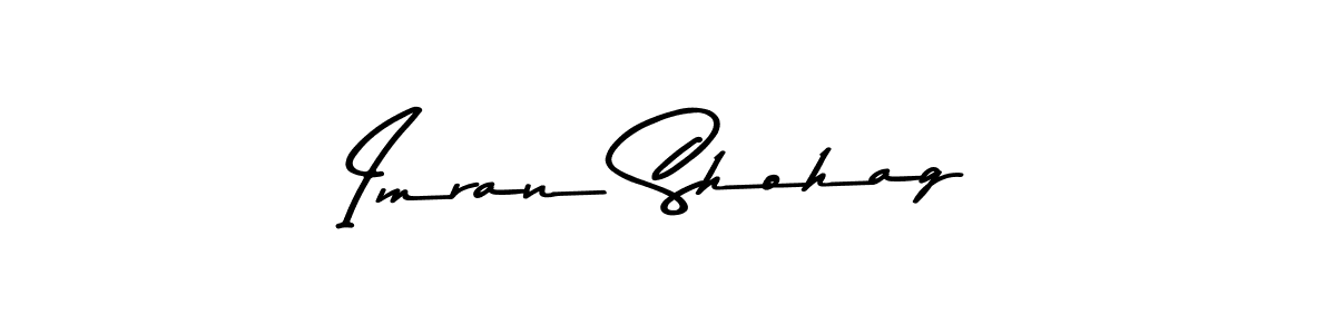 Make a beautiful signature design for name Imran Shohag. With this signature (Asem Kandis PERSONAL USE) style, you can create a handwritten signature for free. Imran Shohag signature style 9 images and pictures png