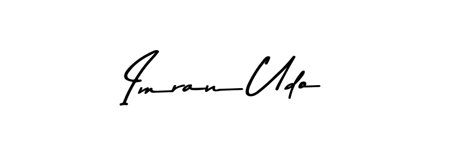 Use a signature maker to create a handwritten signature online. With this signature software, you can design (Asem Kandis PERSONAL USE) your own signature for name Imran Udo. Imran Udo signature style 9 images and pictures png