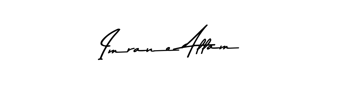 You should practise on your own different ways (Asem Kandis PERSONAL USE) to write your name (Imrane Allam) in signature. don't let someone else do it for you. Imrane Allam signature style 9 images and pictures png