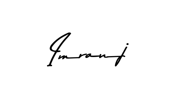 How to make Imranj name signature. Use Asem Kandis PERSONAL USE style for creating short signs online. This is the latest handwritten sign. Imranj signature style 9 images and pictures png