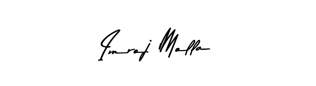 Make a beautiful signature design for name Imroj Molla. With this signature (Asem Kandis PERSONAL USE) style, you can create a handwritten signature for free. Imroj Molla signature style 9 images and pictures png