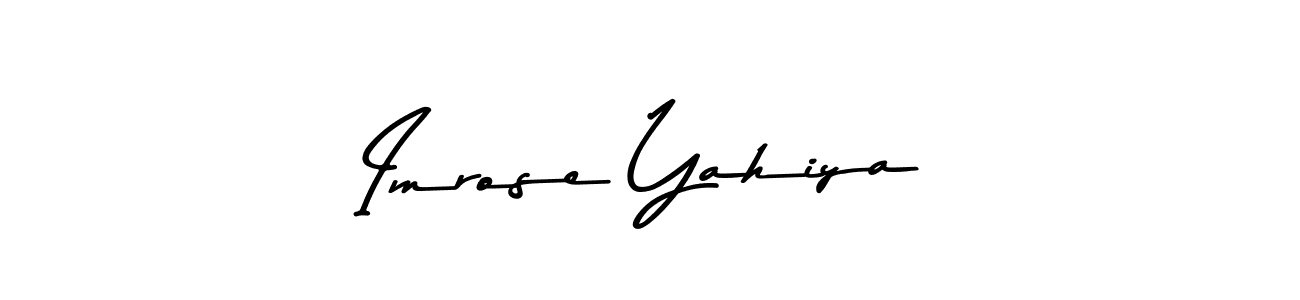 How to make Imrose Yahiya signature? Asem Kandis PERSONAL USE is a professional autograph style. Create handwritten signature for Imrose Yahiya name. Imrose Yahiya signature style 9 images and pictures png
