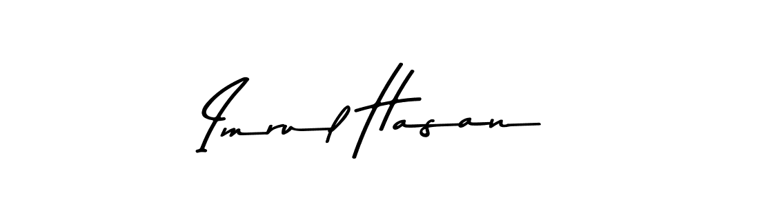 The best way (Asem Kandis PERSONAL USE) to make a short signature is to pick only two or three words in your name. The name Imrul Hasan include a total of six letters. For converting this name. Imrul Hasan signature style 9 images and pictures png