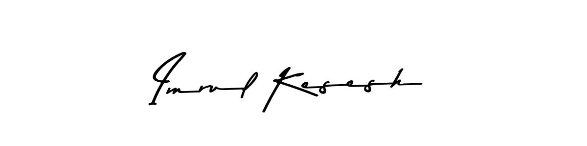 This is the best signature style for the Imrul Kesesh name. Also you like these signature font (Asem Kandis PERSONAL USE). Mix name signature. Imrul Kesesh signature style 9 images and pictures png