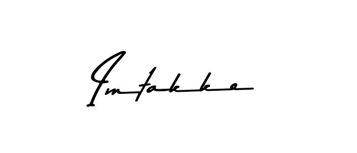 The best way (Asem Kandis PERSONAL USE) to make a short signature is to pick only two or three words in your name. The name Imtakke include a total of six letters. For converting this name. Imtakke signature style 9 images and pictures png