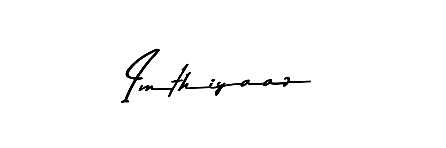 Design your own signature with our free online signature maker. With this signature software, you can create a handwritten (Asem Kandis PERSONAL USE) signature for name Imthiyaaz. Imthiyaaz signature style 9 images and pictures png