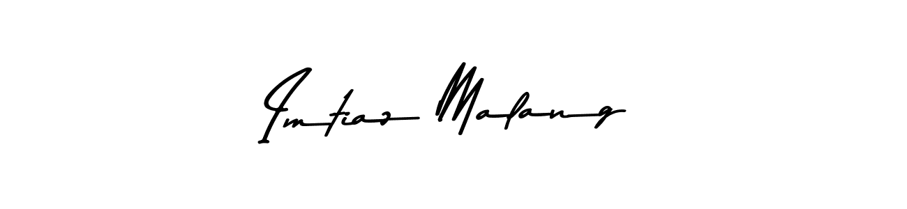 Design your own signature with our free online signature maker. With this signature software, you can create a handwritten (Asem Kandis PERSONAL USE) signature for name Imtiaz Malang. Imtiaz Malang signature style 9 images and pictures png