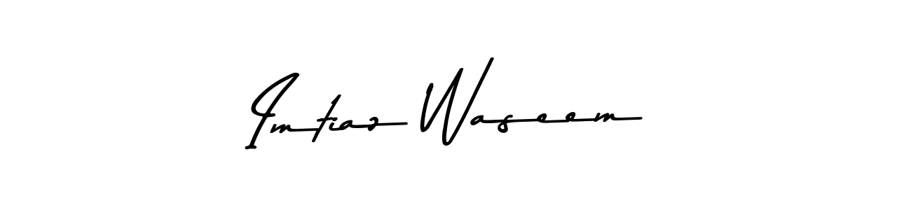 Make a beautiful signature design for name Imtiaz Waseem. With this signature (Asem Kandis PERSONAL USE) style, you can create a handwritten signature for free. Imtiaz Waseem signature style 9 images and pictures png