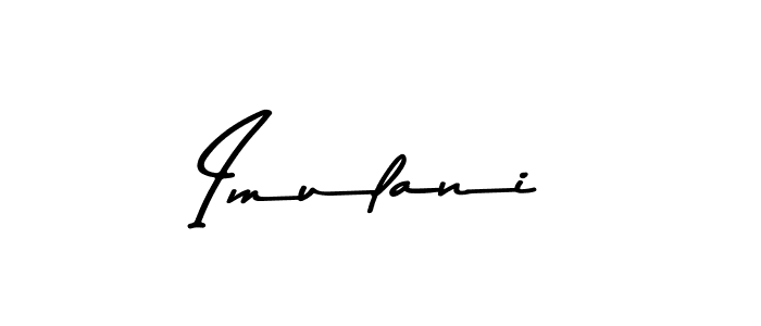 Use a signature maker to create a handwritten signature online. With this signature software, you can design (Asem Kandis PERSONAL USE) your own signature for name Imulani. Imulani signature style 9 images and pictures png