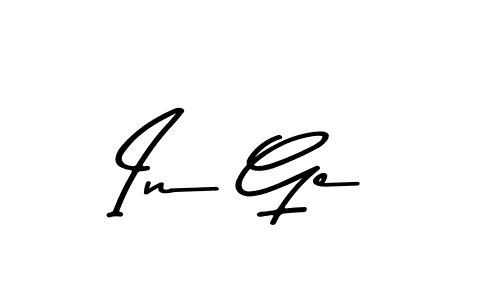 Make a beautiful signature design for name In Ge. With this signature (Asem Kandis PERSONAL USE) style, you can create a handwritten signature for free. In Ge signature style 9 images and pictures png