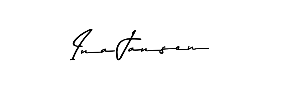 Ina Jansen stylish signature style. Best Handwritten Sign (Asem Kandis PERSONAL USE) for my name. Handwritten Signature Collection Ideas for my name Ina Jansen. Ina Jansen signature style 9 images and pictures png