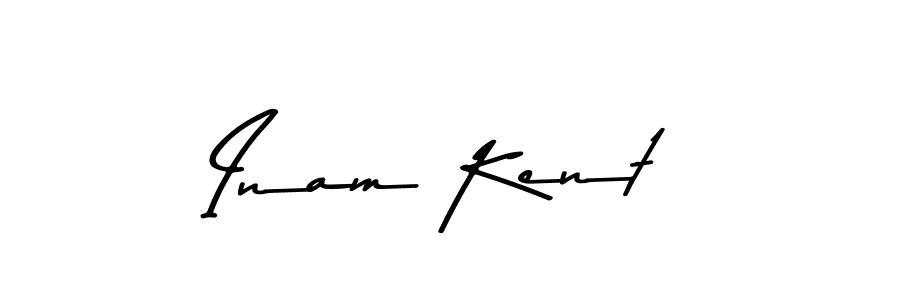 Use a signature maker to create a handwritten signature online. With this signature software, you can design (Asem Kandis PERSONAL USE) your own signature for name Inam Kent. Inam Kent signature style 9 images and pictures png