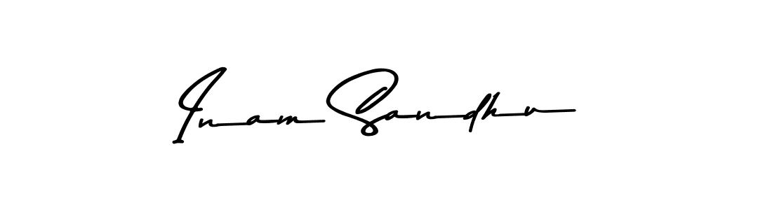 Use a signature maker to create a handwritten signature online. With this signature software, you can design (Asem Kandis PERSONAL USE) your own signature for name Inam Sandhu. Inam Sandhu signature style 9 images and pictures png