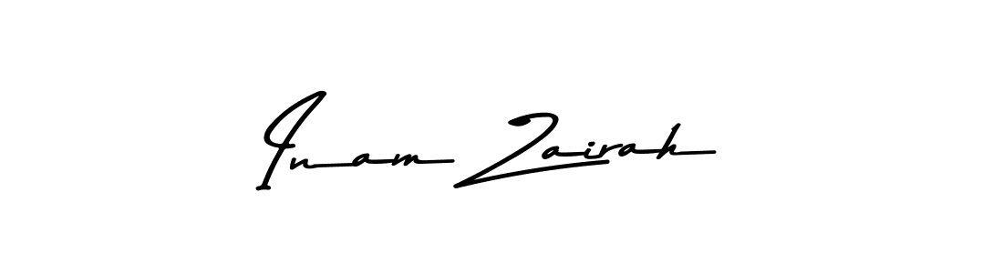 Design your own signature with our free online signature maker. With this signature software, you can create a handwritten (Asem Kandis PERSONAL USE) signature for name Inam Zairah. Inam Zairah signature style 9 images and pictures png