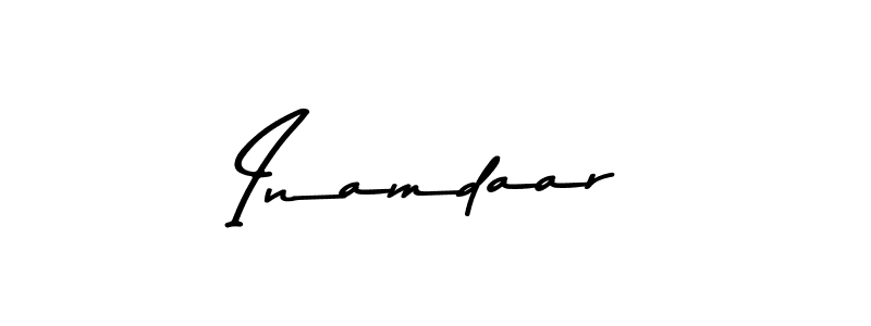 Create a beautiful signature design for name Inamdaar. With this signature (Asem Kandis PERSONAL USE) fonts, you can make a handwritten signature for free. Inamdaar signature style 9 images and pictures png