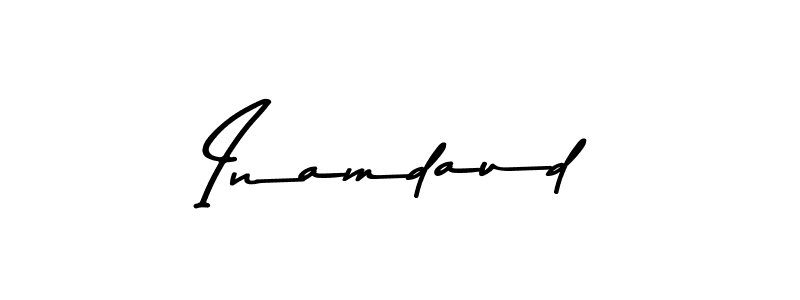Similarly Asem Kandis PERSONAL USE is the best handwritten signature design. Signature creator online .You can use it as an online autograph creator for name Inamdaud. Inamdaud signature style 9 images and pictures png