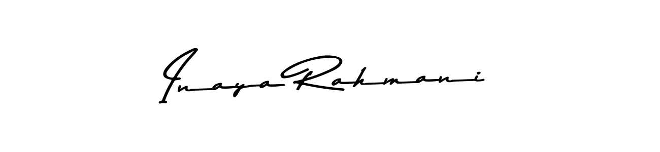 Inaya Rahmani stylish signature style. Best Handwritten Sign (Asem Kandis PERSONAL USE) for my name. Handwritten Signature Collection Ideas for my name Inaya Rahmani. Inaya Rahmani signature style 9 images and pictures png