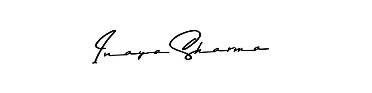 Create a beautiful signature design for name Inaya Sharma. With this signature (Asem Kandis PERSONAL USE) fonts, you can make a handwritten signature for free. Inaya Sharma signature style 9 images and pictures png