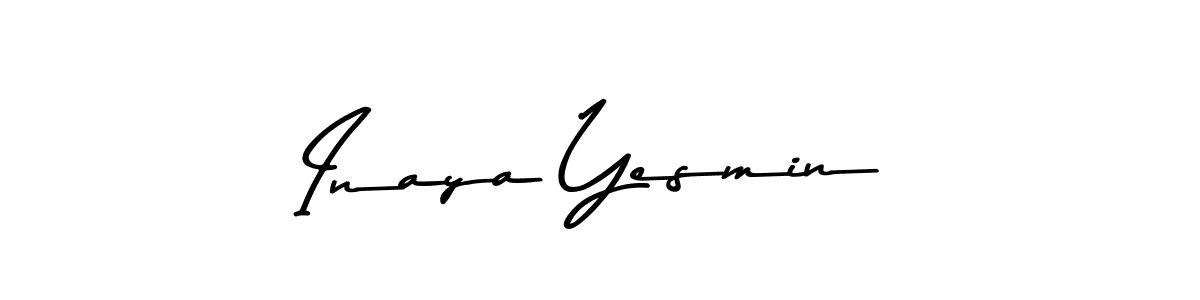 Use a signature maker to create a handwritten signature online. With this signature software, you can design (Asem Kandis PERSONAL USE) your own signature for name Inaya Yesmin. Inaya Yesmin signature style 9 images and pictures png