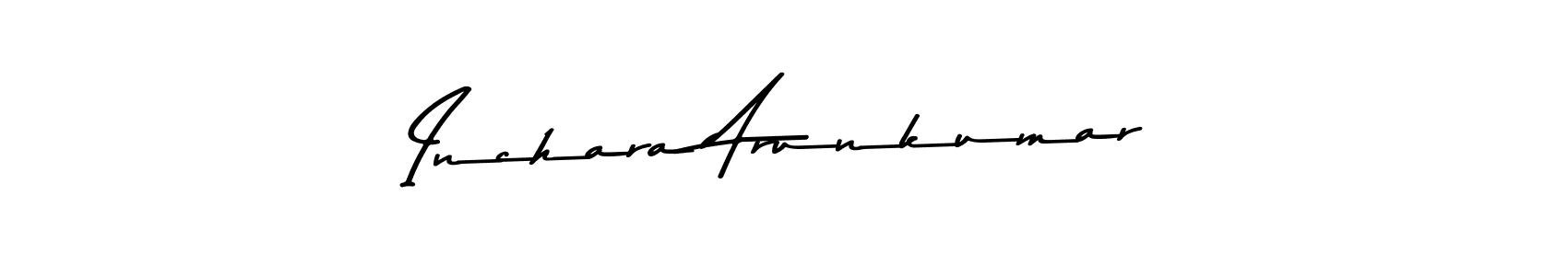 Similarly Asem Kandis PERSONAL USE is the best handwritten signature design. Signature creator online .You can use it as an online autograph creator for name Inchara Arunkumar. Inchara Arunkumar signature style 9 images and pictures png