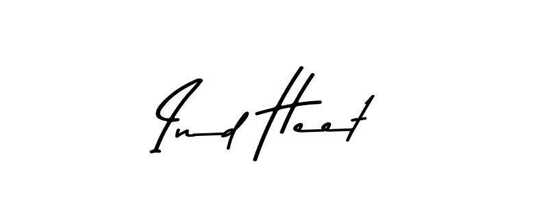 You can use this online signature creator to create a handwritten signature for the name Ind Heet. This is the best online autograph maker. Ind Heet signature style 9 images and pictures png